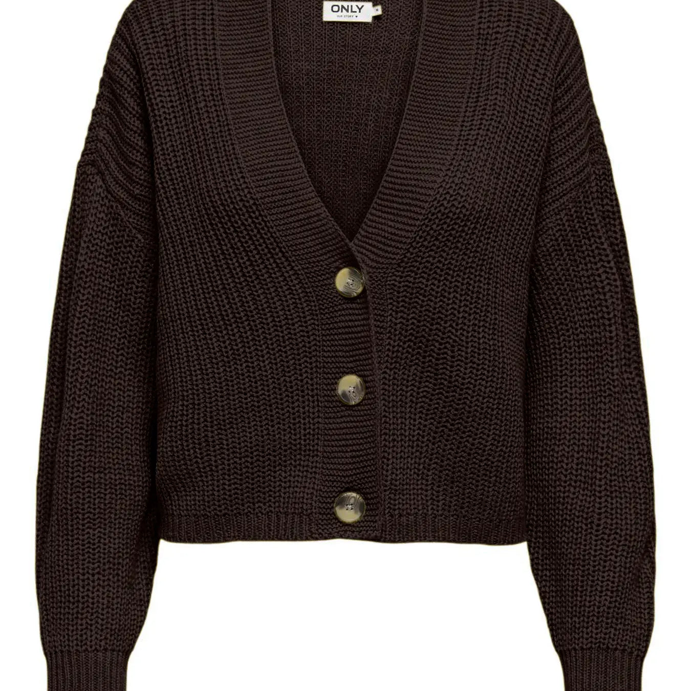 VM CAROL V NECK CARDIGAN - CHOCOLATE TORTE