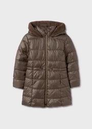 MAYORAL LONG PUFFER COAT - MOCHA