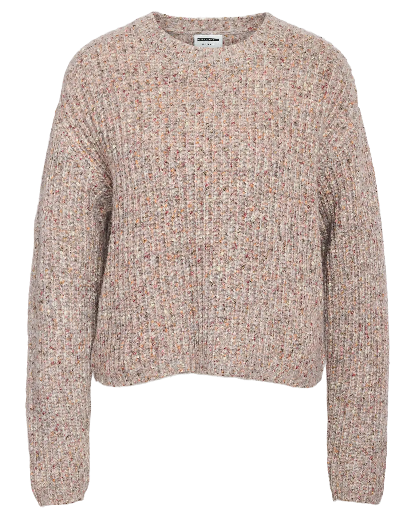 NM MARL O NECK KNIT SWEATER - LIGHT GREY MELANGE