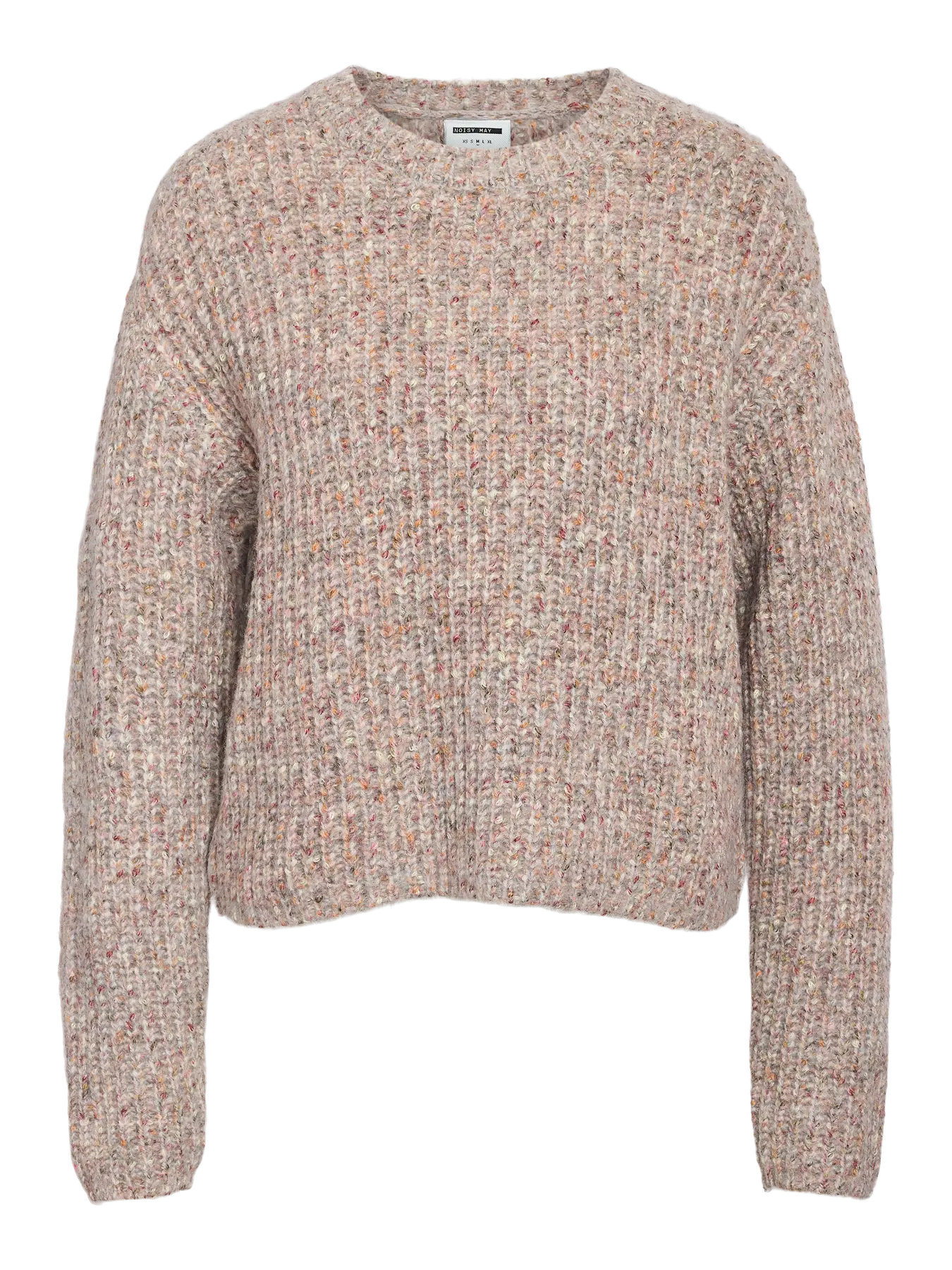 NM MARL O NECK KNIT SWEATER - LIGHT GREY MELANGE