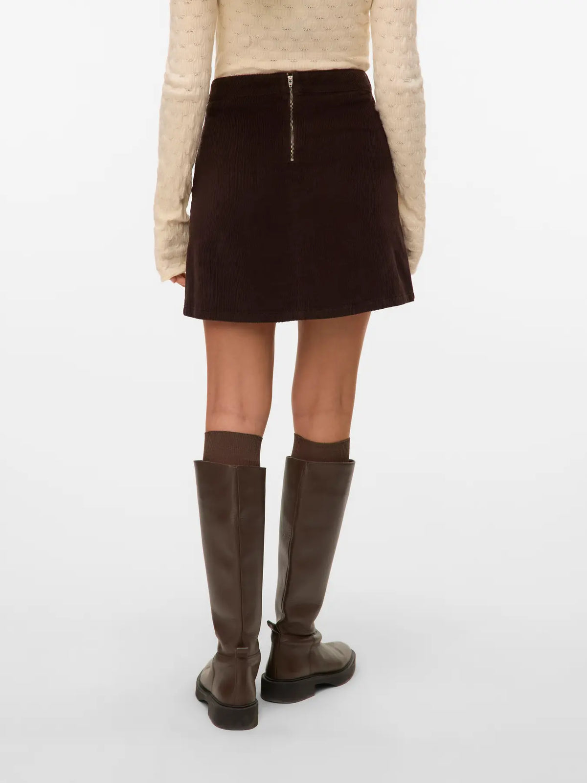 VM KATA HR CORDUROY SKIRT - CHOCOLATE TORTE