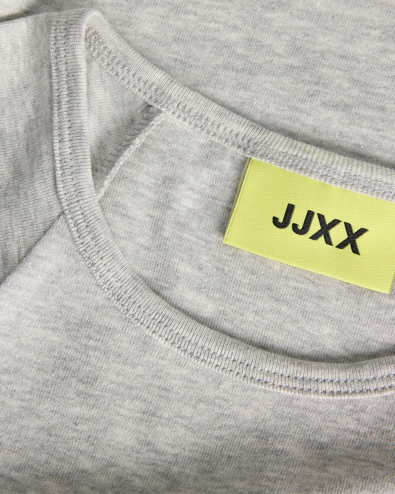 JJXX STAR RAGLAN BASIC TEE - LIGHT GREY MELANGE