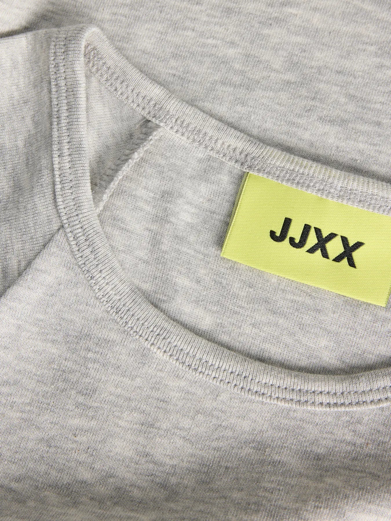 JJXX STAR RAGLAN BASIC TEE - LIGHT GREY MELANGE