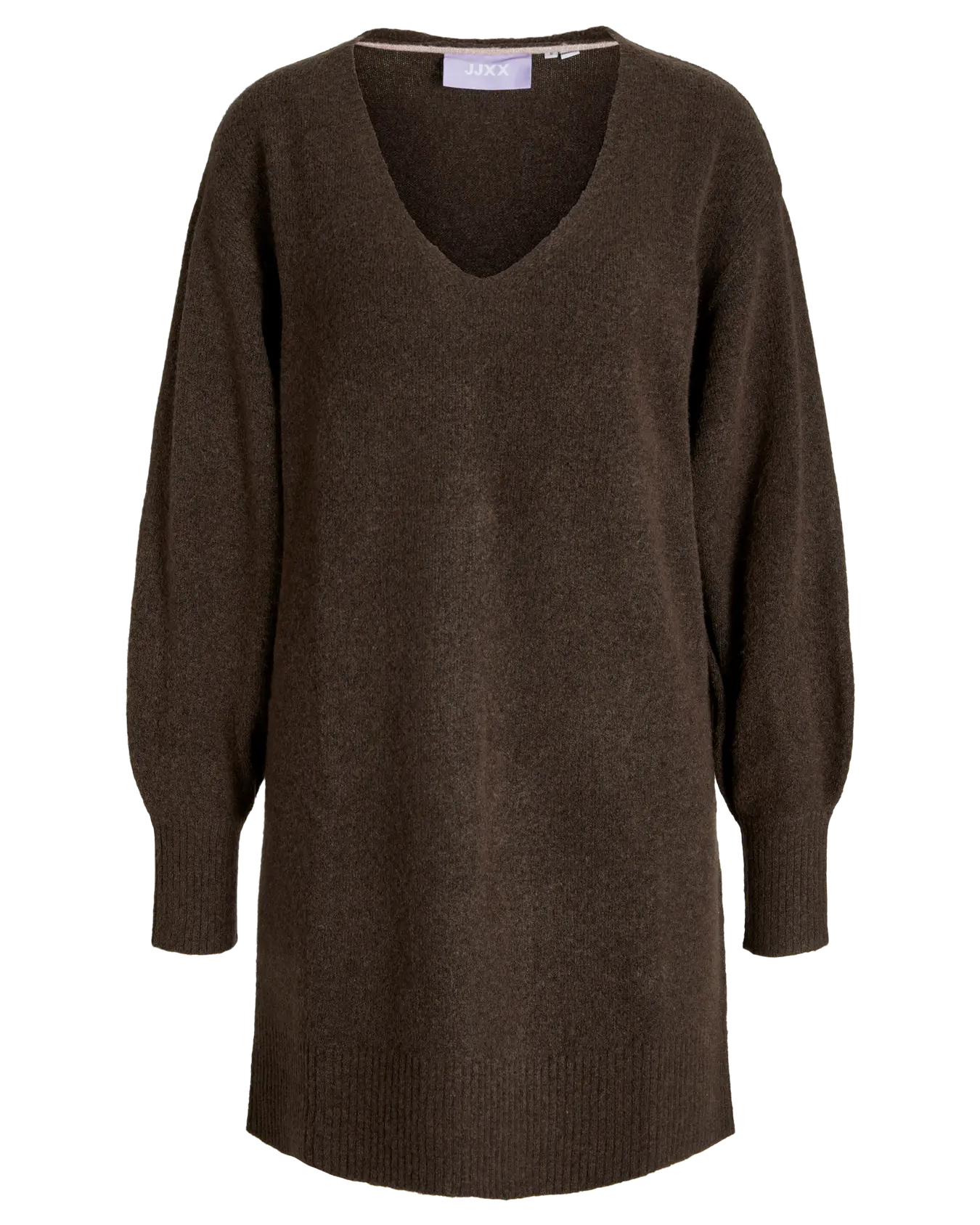JJXX EFFIE V NECK SWEATER DRESS - BRACKEN