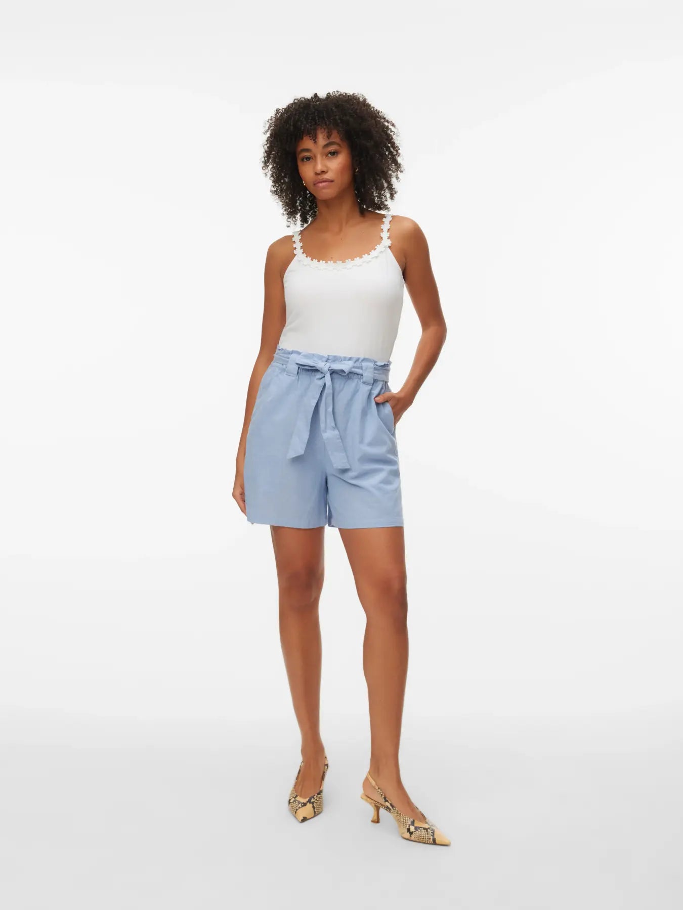 VM FLORA TANK TOP - WHITE