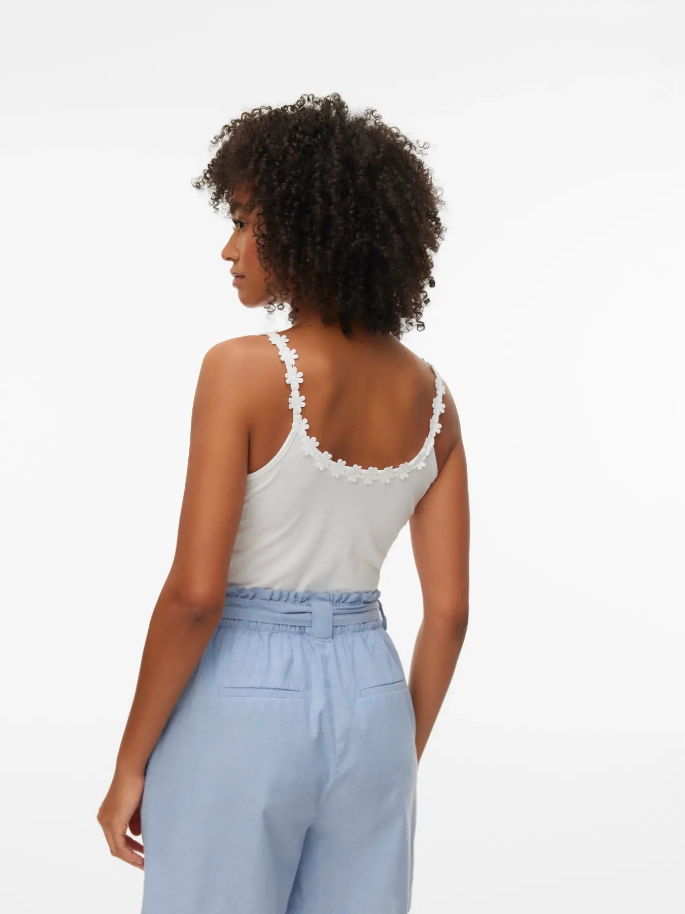 VM FLORA TANK TOP - WHITE