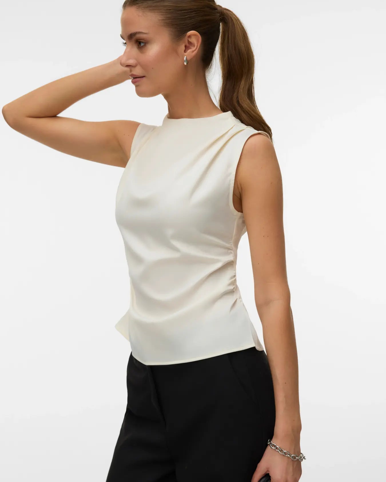 VM TANIA SATIN TANK - BIRCH