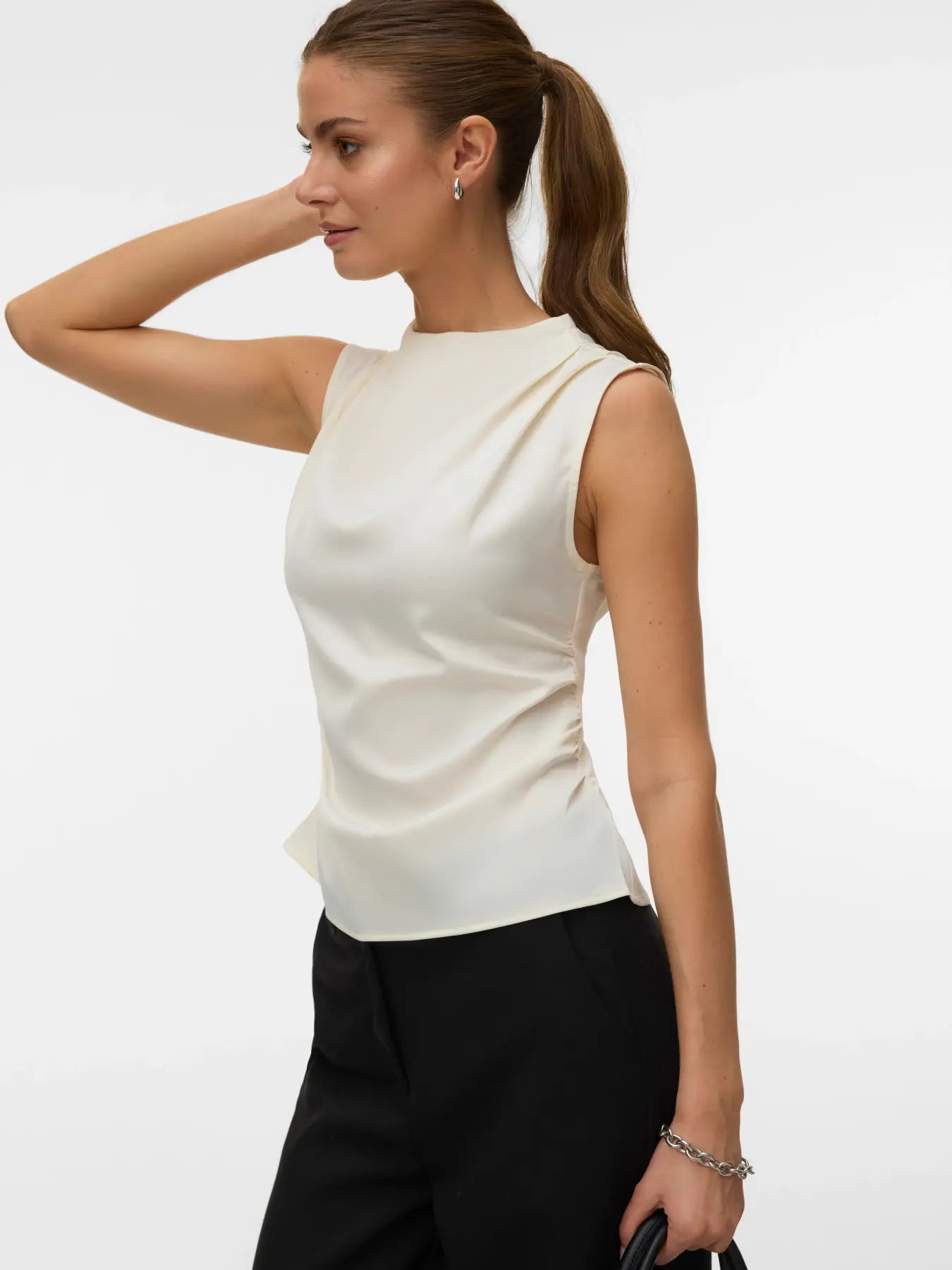VM TANIA SATIN TANK - BIRCH