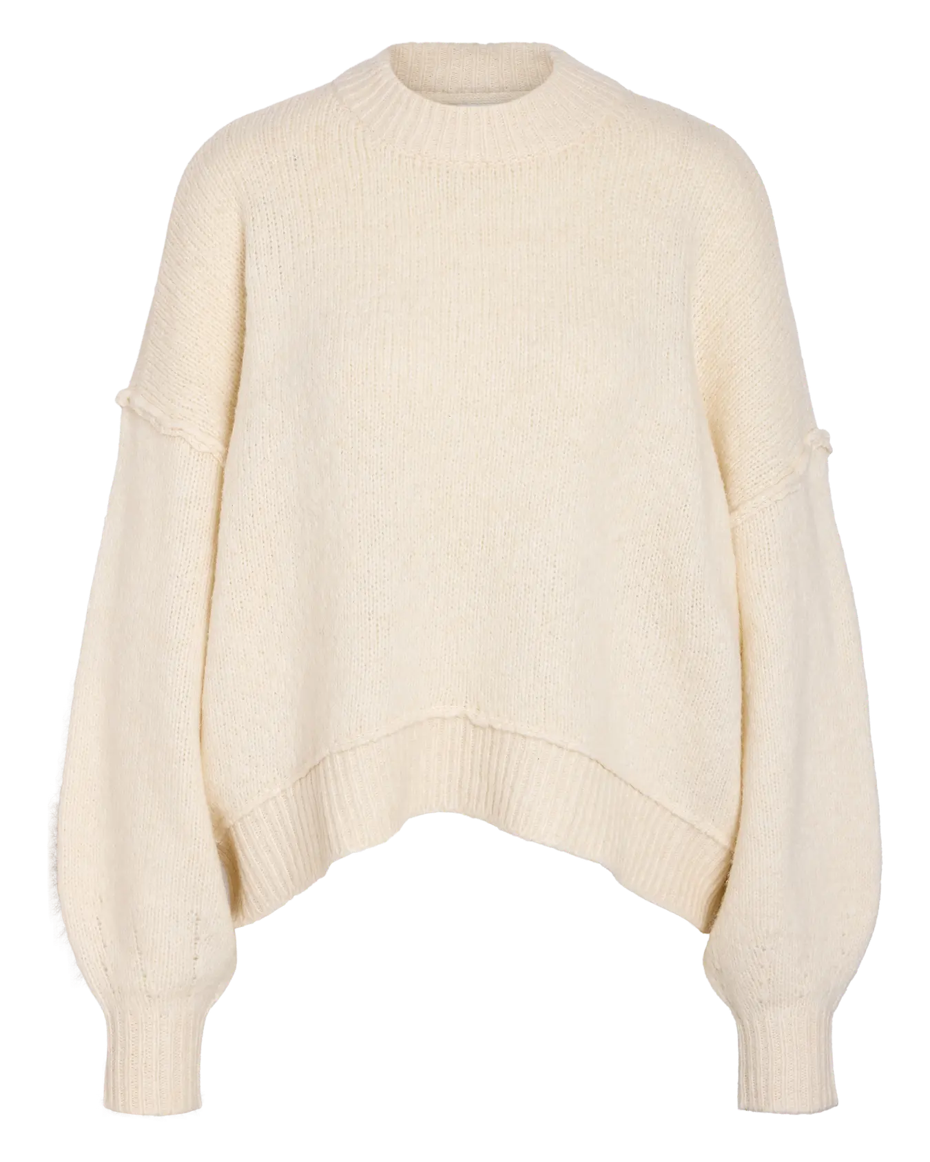 NM LUSIA O NECK KNIT PULLOVER - BIRCH