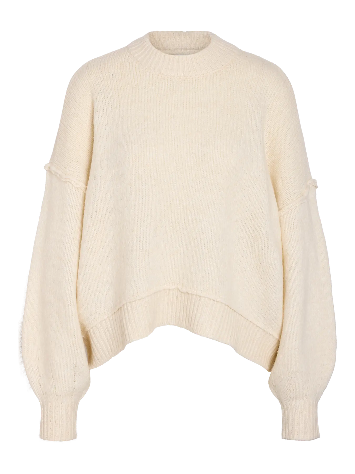 NM LUSIA O NECK KNIT PULLOVER - BIRCH