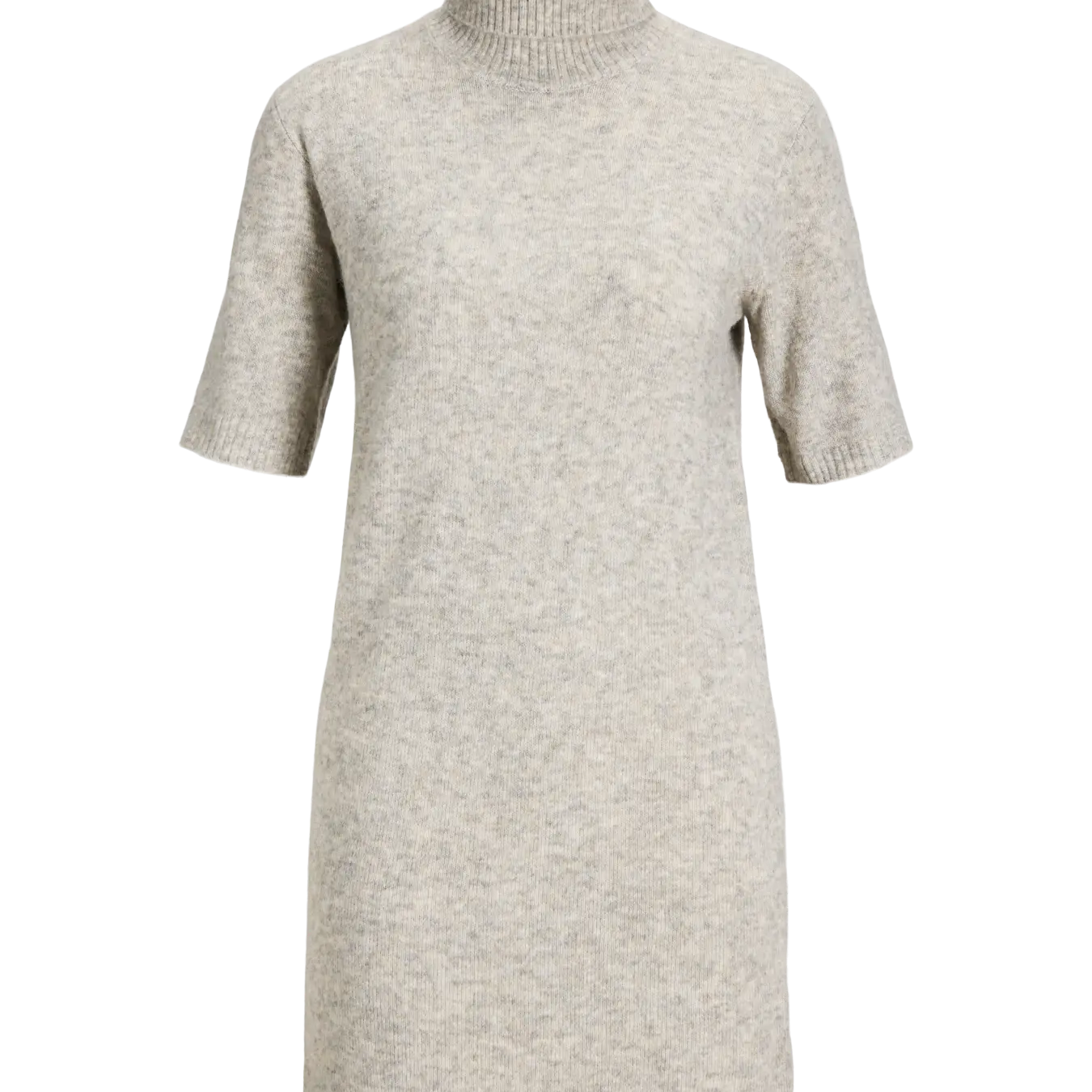 JJXX VALERIA ROLLNECK KNIT DRESS - LIGHT GREY MELANGE