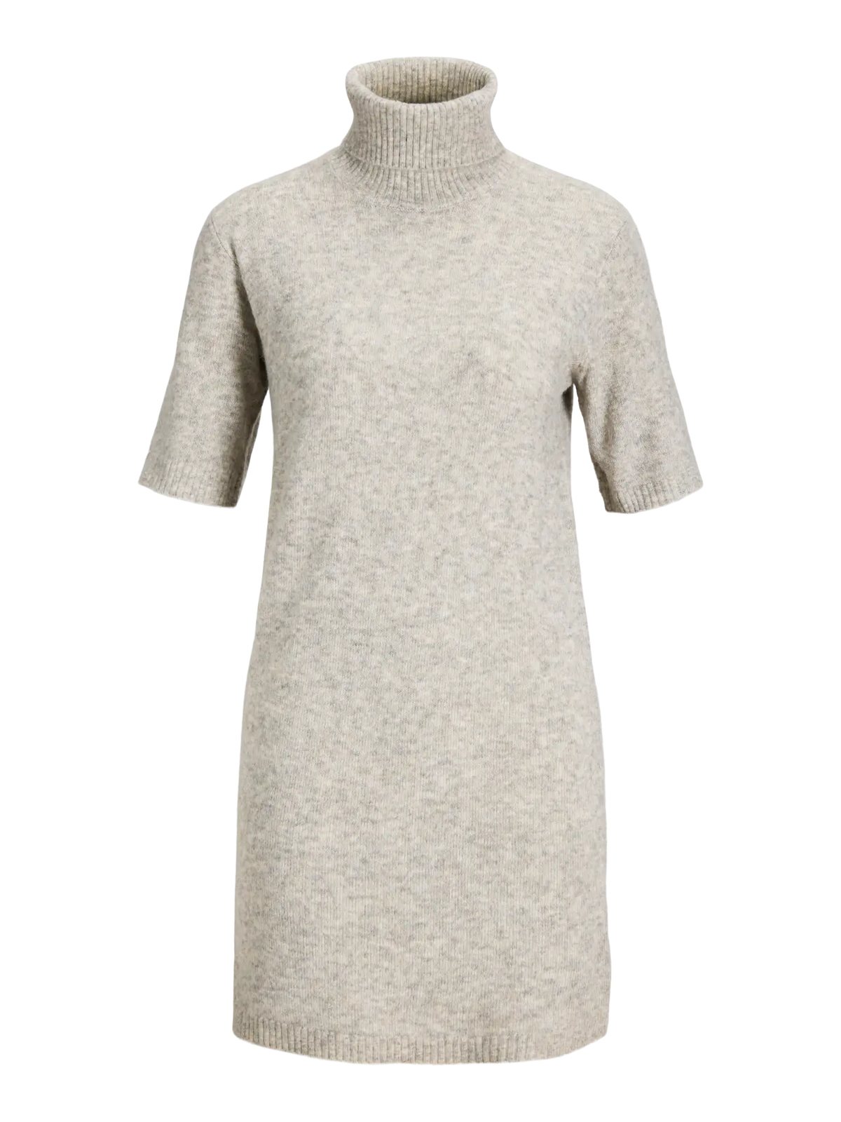 JJXX VALERIA ROLLNECK KNIT DRESS - LIGHT GREY MELANGE