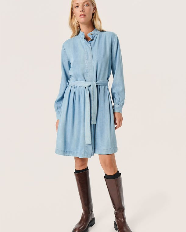 FRIDAY DENIM DRESS - MEDIUM BLUE