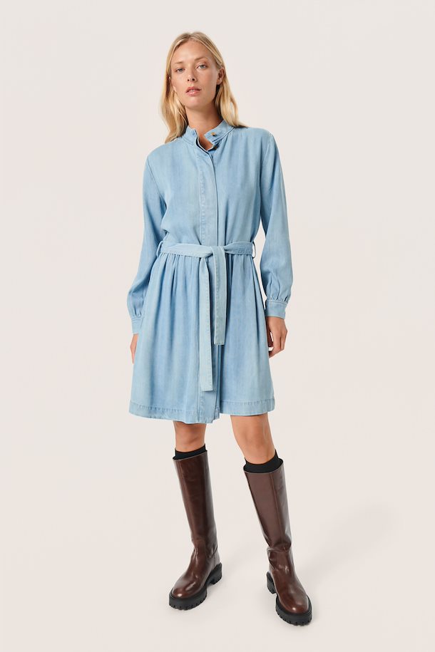 FRIDAY DENIM DRESS - MEDIUM BLUE