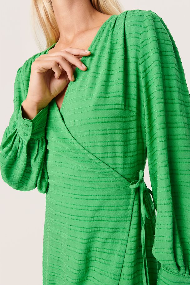 CATINA WRAP DRESS - MEDIUM GREEN