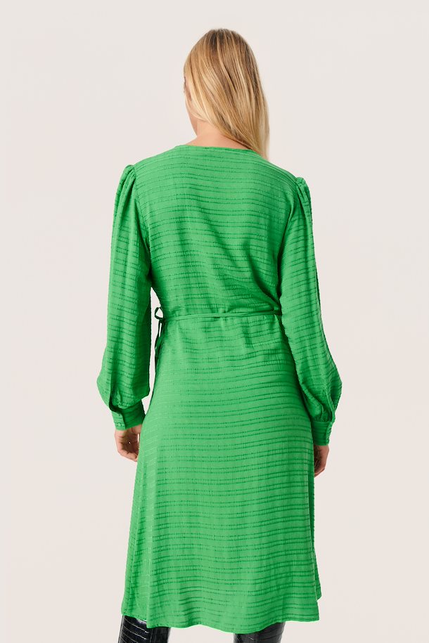 CATINA WRAP DRESS - MEDIUM GREEN