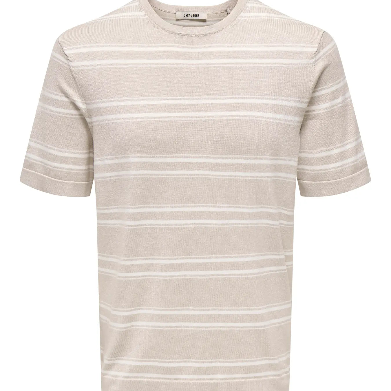 ONLY + SONS WYLER STRIPED TEE - SILVER LINING