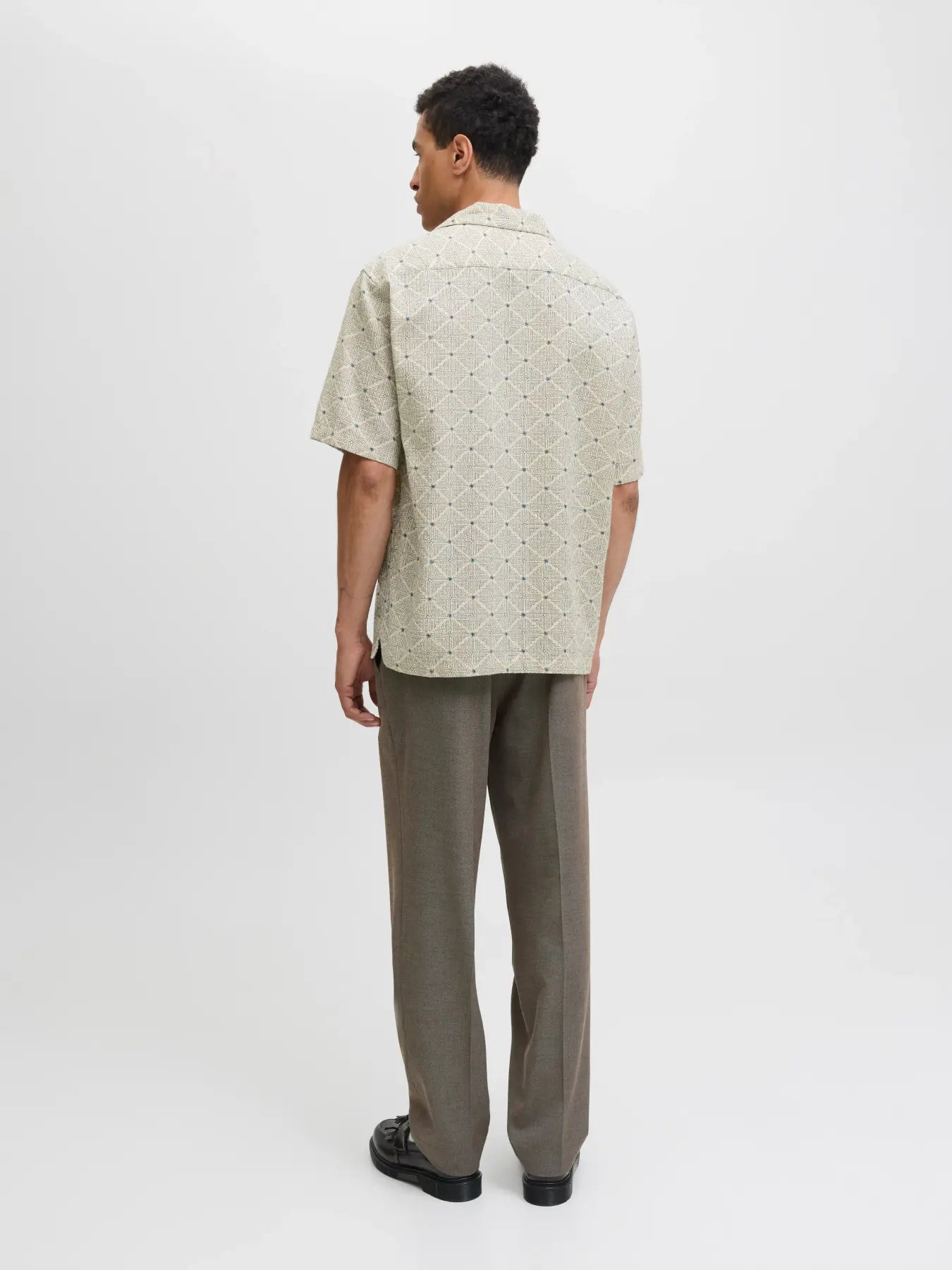 JJ BLUVINCENT PRINT RESORT SHIRT - GOBLIN BLUE