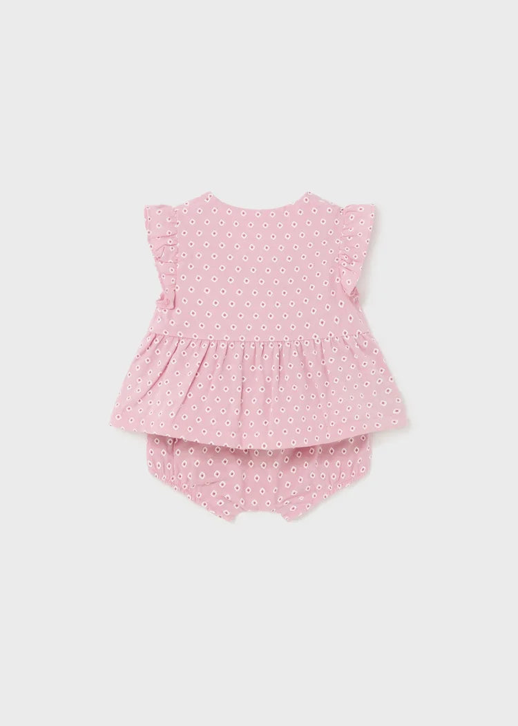 MAYORAL PRINTED SHORTS SET - PINK