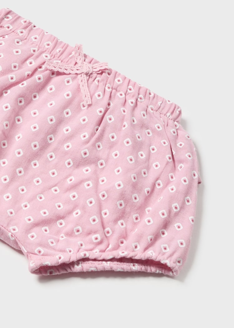 MAYORAL PRINTED SHORTS SET - PINK