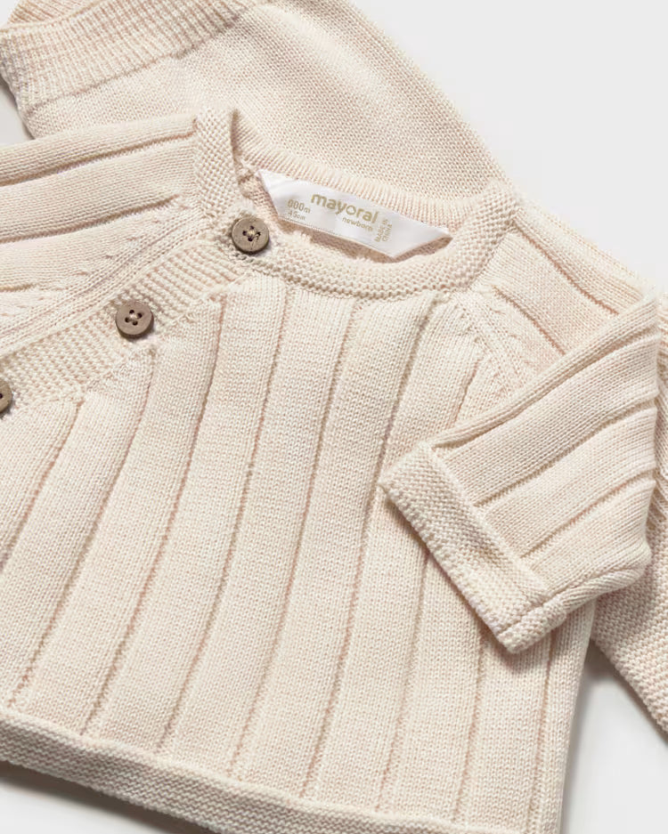 MAYORAL PANT SWEATER + HAT SET - POTTERY
