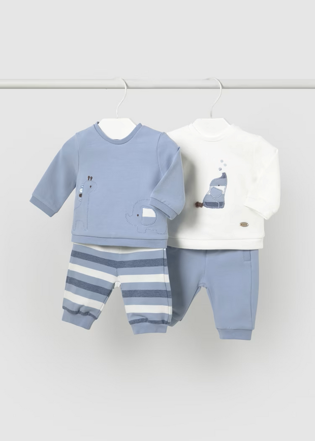 MAYORAL 2PC TERRY SET - POLAR BLUE