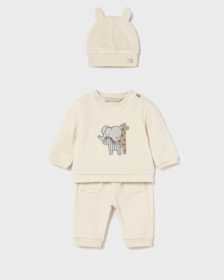 MAYORAL 3PC CORDUROY SET - POTTERY