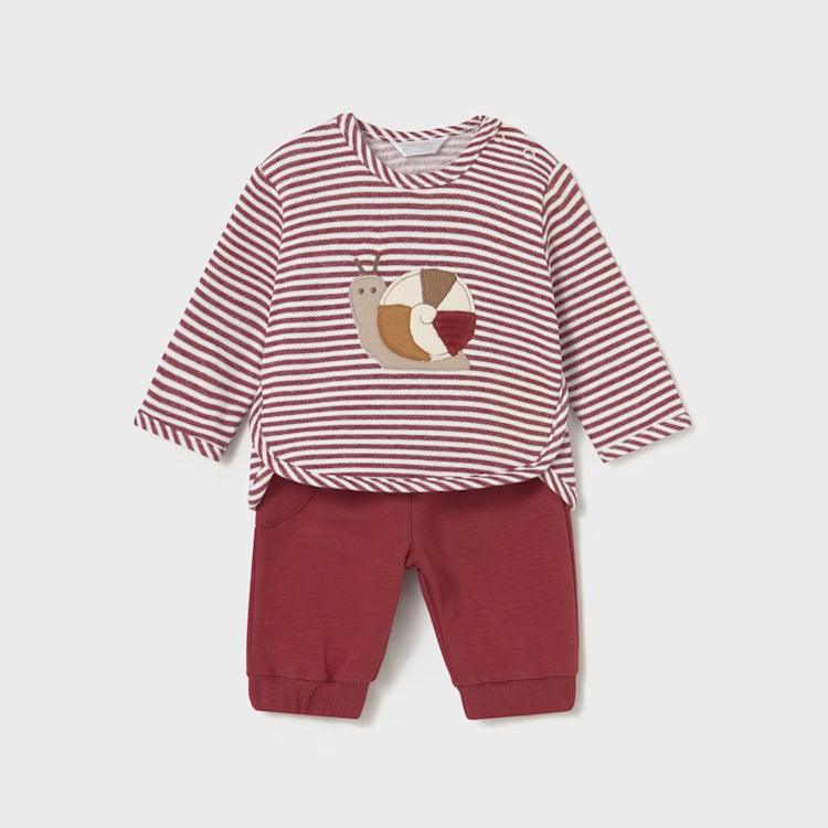 MAYORAL 2PC JOGGER + SHIRT SET - AMBER