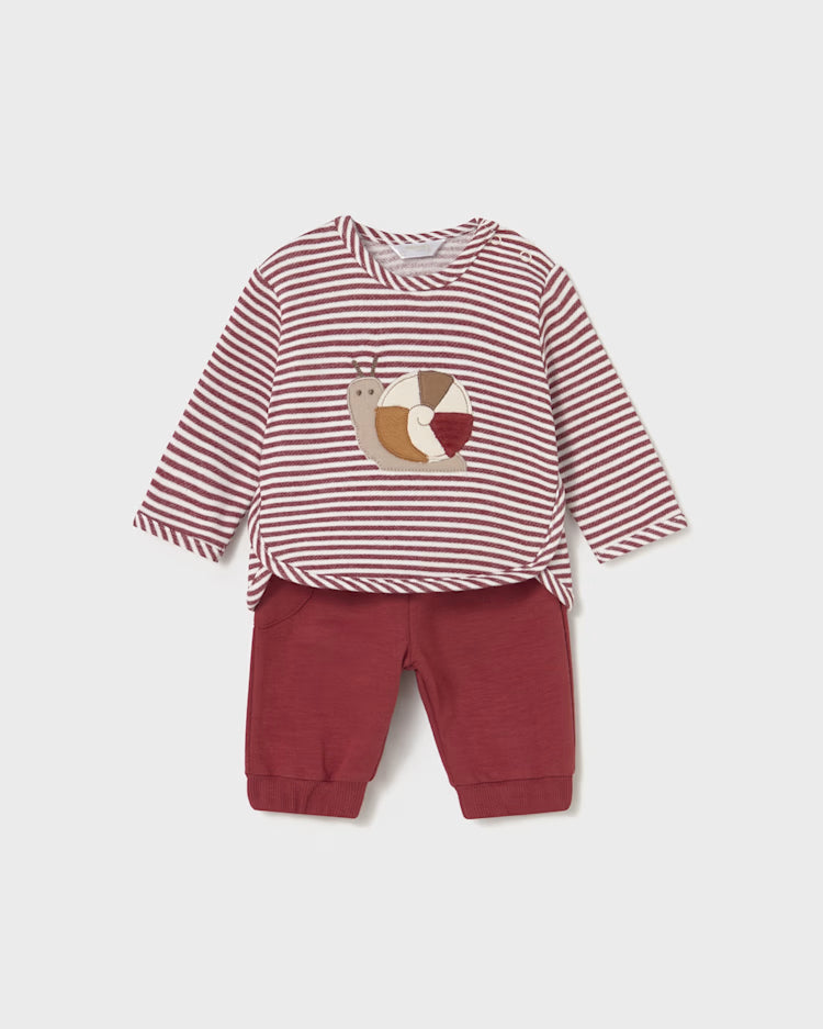 MAYORAL 2PC JOGGER + SHIRT SET - AMBER