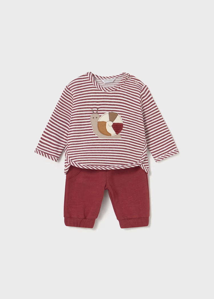 MAYORAL 2PC JOGGER + SHIRT SET - AMBER