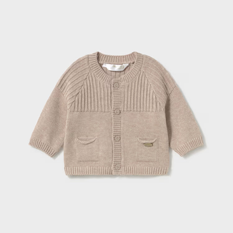 MAYORAL KNIT CARDIGAN - MOCHA