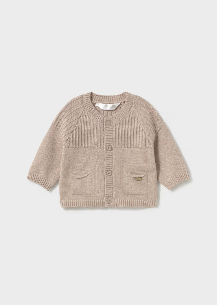 MAYORAL KNIT CARDIGAN - MOCHA