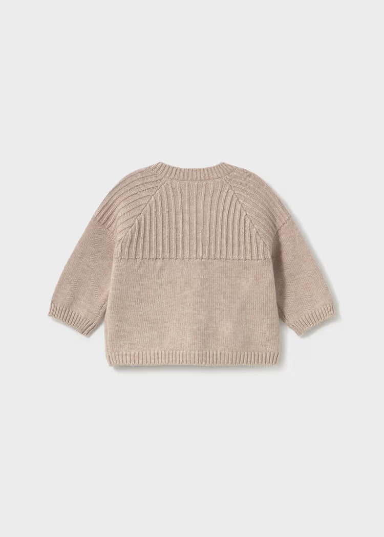 MAYORAL KNIT CARDIGAN - MOCHA
