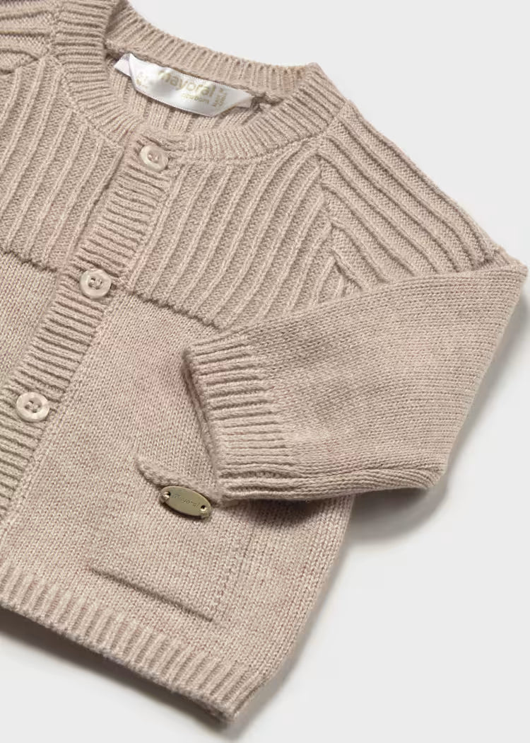 MAYORAL KNIT CARDIGAN - MOCHA