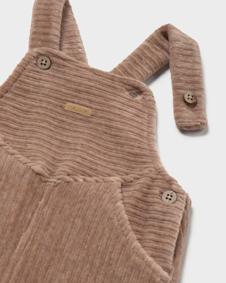 MAYORAL CORDUROY OVERALL - TRUFFLE