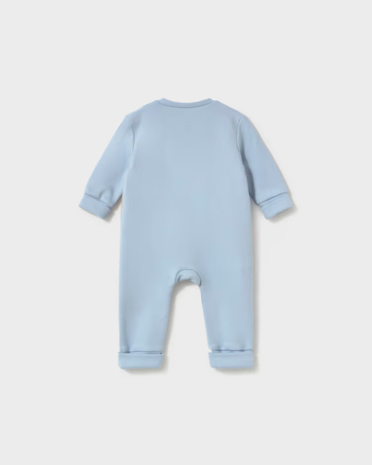 MAYORAL EMBROIDERED ONESIE - SKY BLUE
