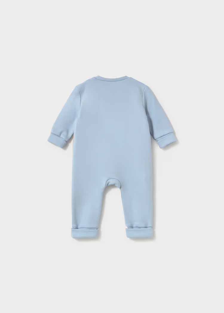 MAYORAL EMBROIDERED ONESIE - SKY BLUE