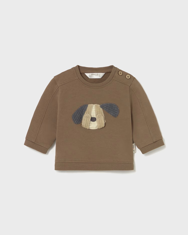 MAYORAL GRAPHIC PULLOVER - BROWN