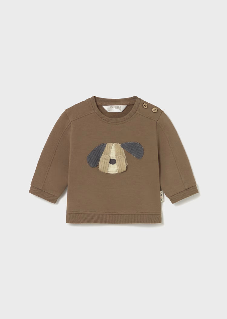 MAYORAL GRAPHIC PULLOVER - BROWN