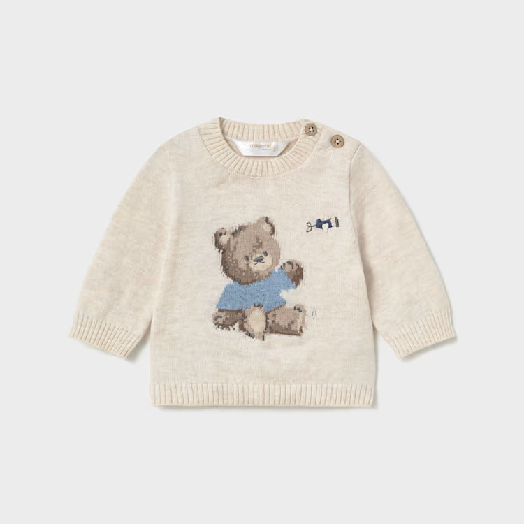 MAYORAL JACQUARD SWEATER - MILK