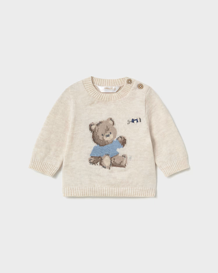 MAYORAL JACQUARD SWEATER - MILK