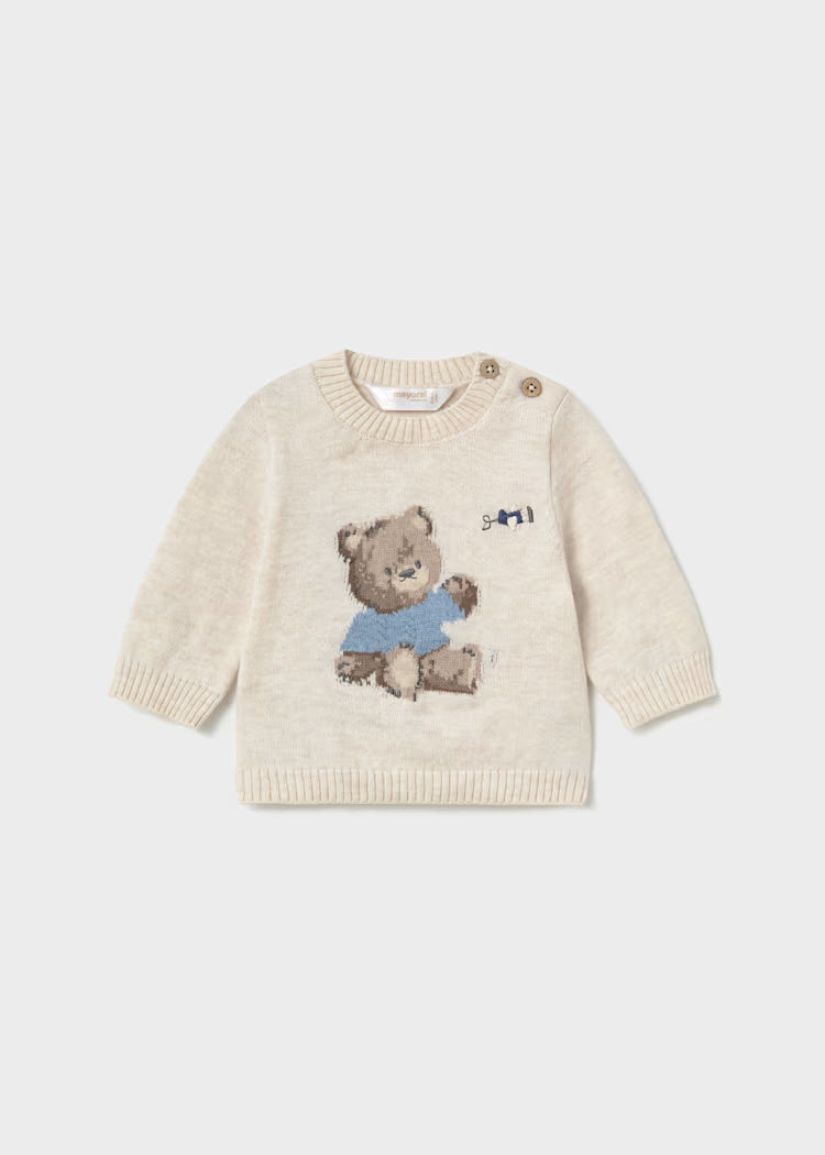MAYORAL JACQUARD SWEATER - MILK