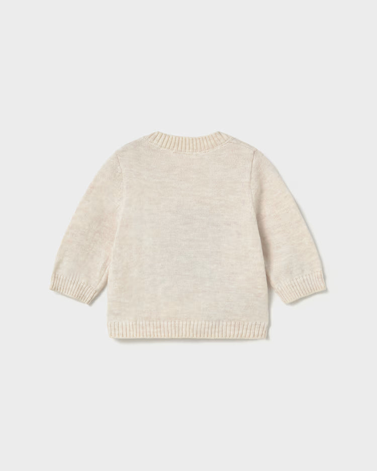 MAYORAL JACQUARD SWEATER - MILK