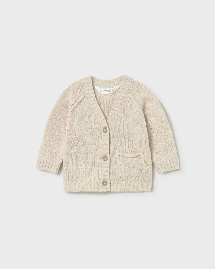 MAYORAL KNIT CARDIGAN - WHEAT