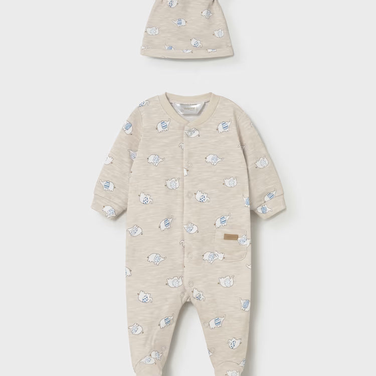 MAYORAL 2PC SLEEPER + HAT SET - MOLE