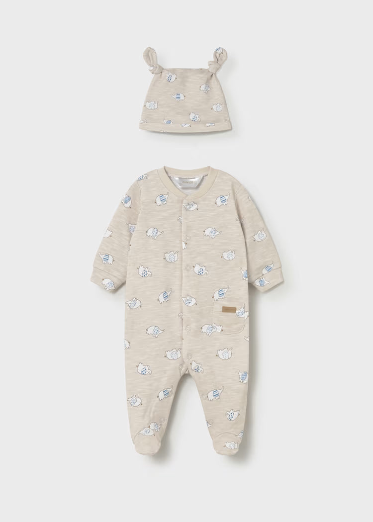 MAYORAL 2PC SLEEPER + HAT SET - MOLE