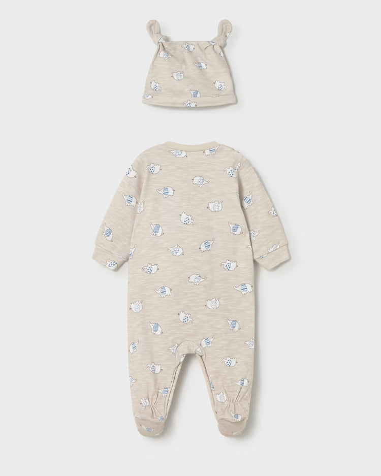 MAYORAL 2PC SLEEPER + HAT SET - MOLE
