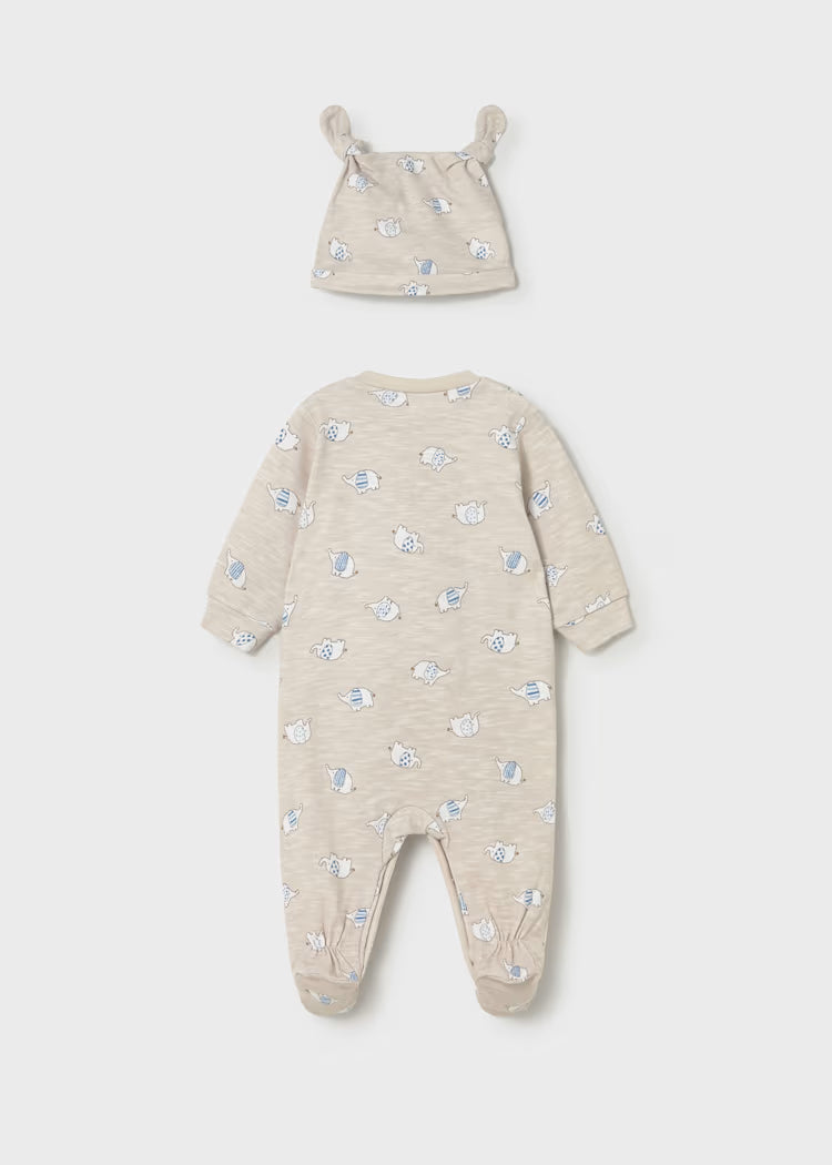 MAYORAL 2PC SLEEPER + HAT SET - MOLE
