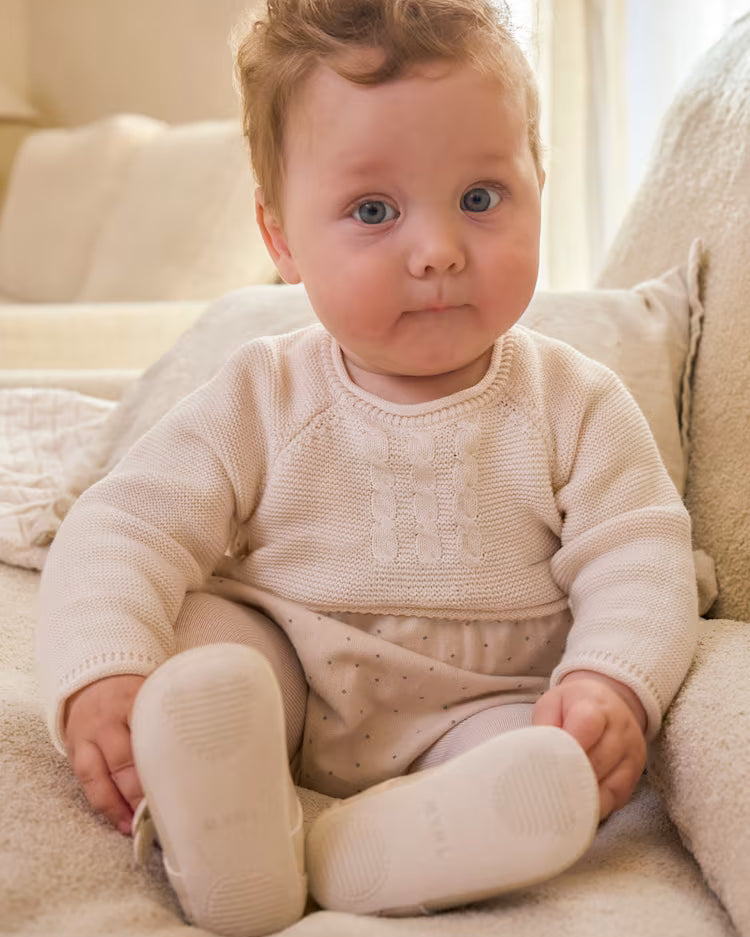 MAYORAL MIXED ROMPER WITH TIGHTS - POTTERY