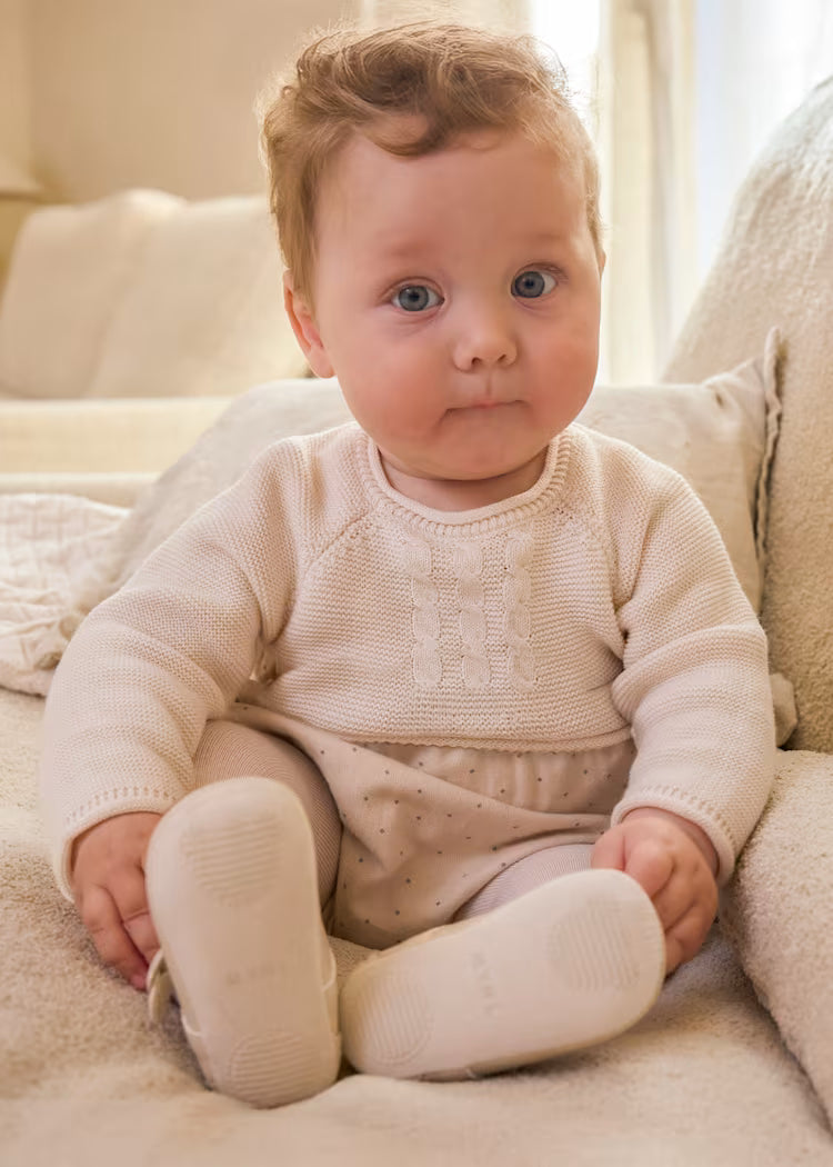 MAYORAL MIXED ROMPER WITH TIGHTS - POTTERY